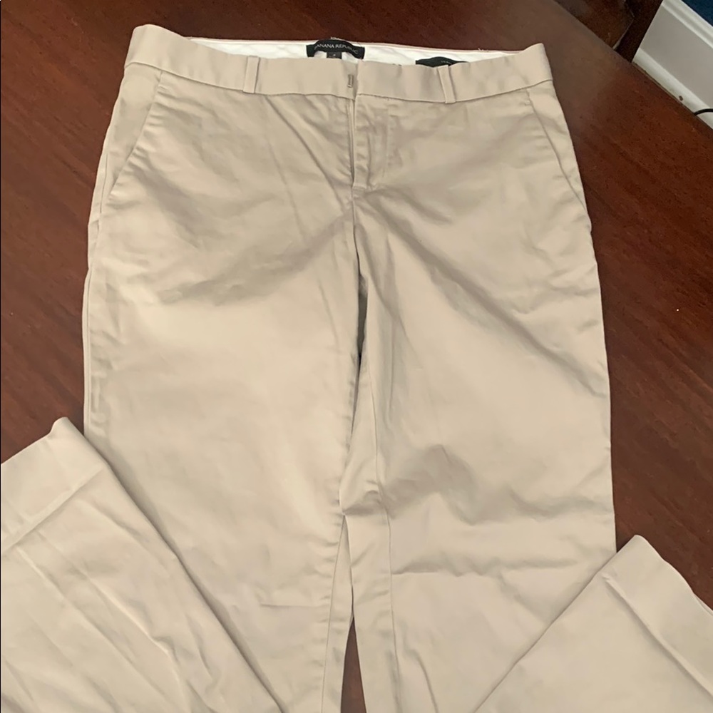 Banana Republic Tan Straight Leg Pants